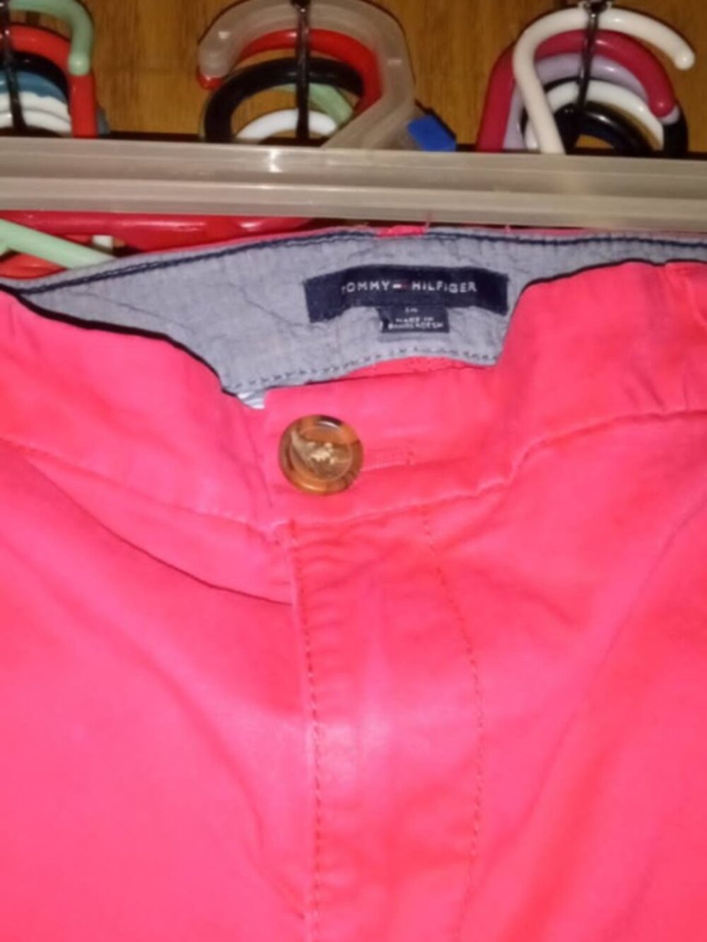 tommy hilgfiger stretch slim ankle pink 14